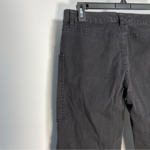 Vintage Tommy Flare Jeans Black Y2K Low Rise Denim Festival Emo Western Cargo 5 - Picture 12 of 15